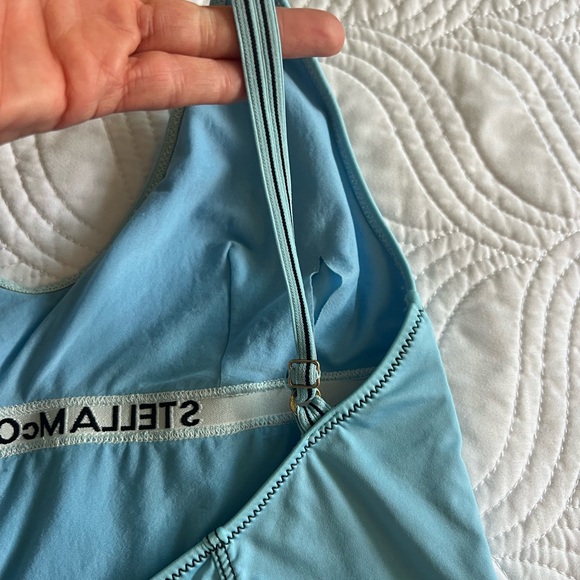 Authentic, blue Stella McCartney one piece swimsuit, no tag, but size Medium. - Picture 5 of 10